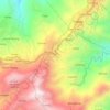 Mapa topográfico Shilan 1, altitud, relieve