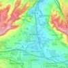 Mapa topográfico Snodland, altitud, relieve