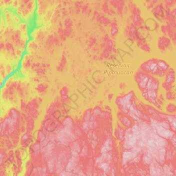 Mapa topográfico Les trois ïles, altitud, relieve
