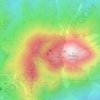 Mapa topográfico 雲仙岳, altitud, relieve
