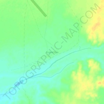 Mapa topográfico Kupartiya, altitud, relieve