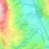 Mapa topográfico Kibblesworth, altitud, relieve