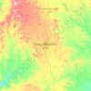Mapa topográfico Mendefera, altitud, relieve