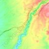 Mapa topográfico El Caimo, altitud, relieve