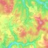 Mapa topográfico La Bergerie, altitud, relieve