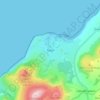 Mapa topográfico Trefor, altitud, relieve