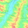 Mapa topográfico Aux Matalines, altitud, relieve