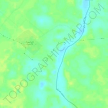Mapa topográfico Banadia, altitud, relieve