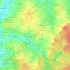 Mapa topográfico Plein Soleil, altitud, relieve