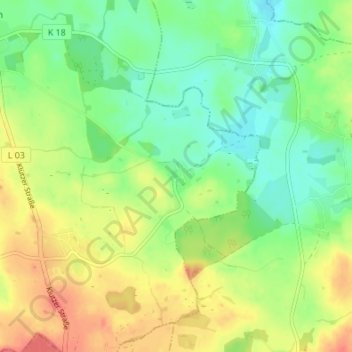 Mapa topográfico Parin, altitud, relieve
