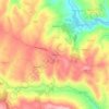 Mapa topográfico Cabeços, altitud, relieve