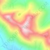 Mapa topográfico Sgùrr an Doire Leathain, altitud, relieve