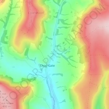 Mapa topográfico Seave Green, altitud, relieve