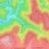 Mapa topográfico Unterhöllgrund, altitud, relieve
