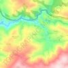 Mapa topográfico Cerdedo, altitud, relieve