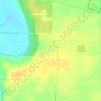 Mapa topográfico Happy Valley, altitud, relieve