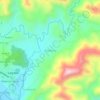 Mapa topográfico Boliwong, altitud, relieve