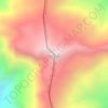 Mapa topográfico Cerro Pintado, altitud, relieve