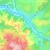 Mapa topográfico La Berthonnière, altitud, relieve