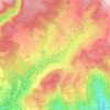 Mapa topográfico Unteralpfen, altitud, relieve
