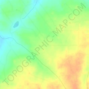 Mapa topográfico Santa Rita, altitud, relieve