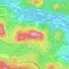 Mapa topográfico Mont Alta, altitud, relieve