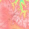 Mapa topográfico Cerro de Pasco, altitud, relieve