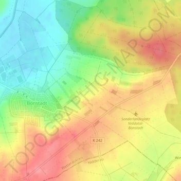 Mapa topográfico Am alten Berg, altitud, relieve