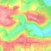 Mapa topográfico Hippenscombe, altitud, relieve