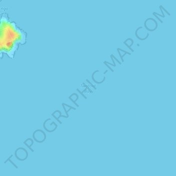 Mapa topográfico Twofold Bay, altitud, relieve