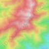 Mapa topográfico Sunset Point, altitud, relieve