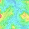 Mapa topográfico A Telva, altitud, relieve