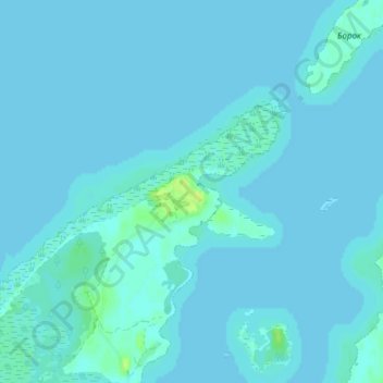 Mapa topográfico Раскопель, altitud, relieve