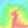 Mapa topográfico Aiguille du Tacul, altitud, relieve