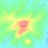 Mapa topográfico CERRO SACRAMENTO, altitud, relieve