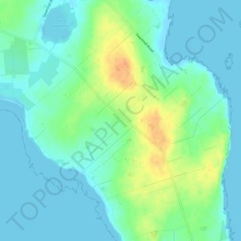 Mapa topográfico Skelwick, altitud, relieve