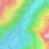 Mapa topográfico Le Lavancher, altitud, relieve