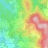 Mapa topográfico Chabreyras, altitud, relieve