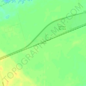 Mapa topográfico Morita, altitud, relieve