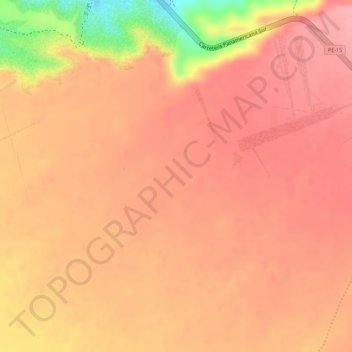 Mapa topográfico Lineas de Nasca, altitud, relieve