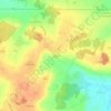 Mapa topográfico Claunay, altitud, relieve