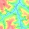 Mapa topográfico Nova Brasília, altitud, relieve