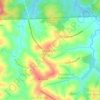 Mapa topográfico Araçoiabinha, altitud, relieve
