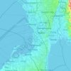 Mapa topográfico Pasay, altitud, relieve