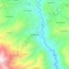 Mapa topográfico Cashapamba, altitud, relieve