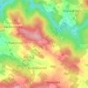 Mapa topográfico Altenmais, altitud, relieve