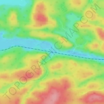 Mapa topográfico Favel, altitud, relieve