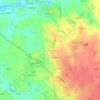 Mapa topográfico La Chauvière, altitud, relieve