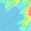 Mapa topográfico Natipuan Cove, altitud, relieve