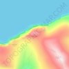 Mapa topográfico Grímstaðfjall, altitud, relieve